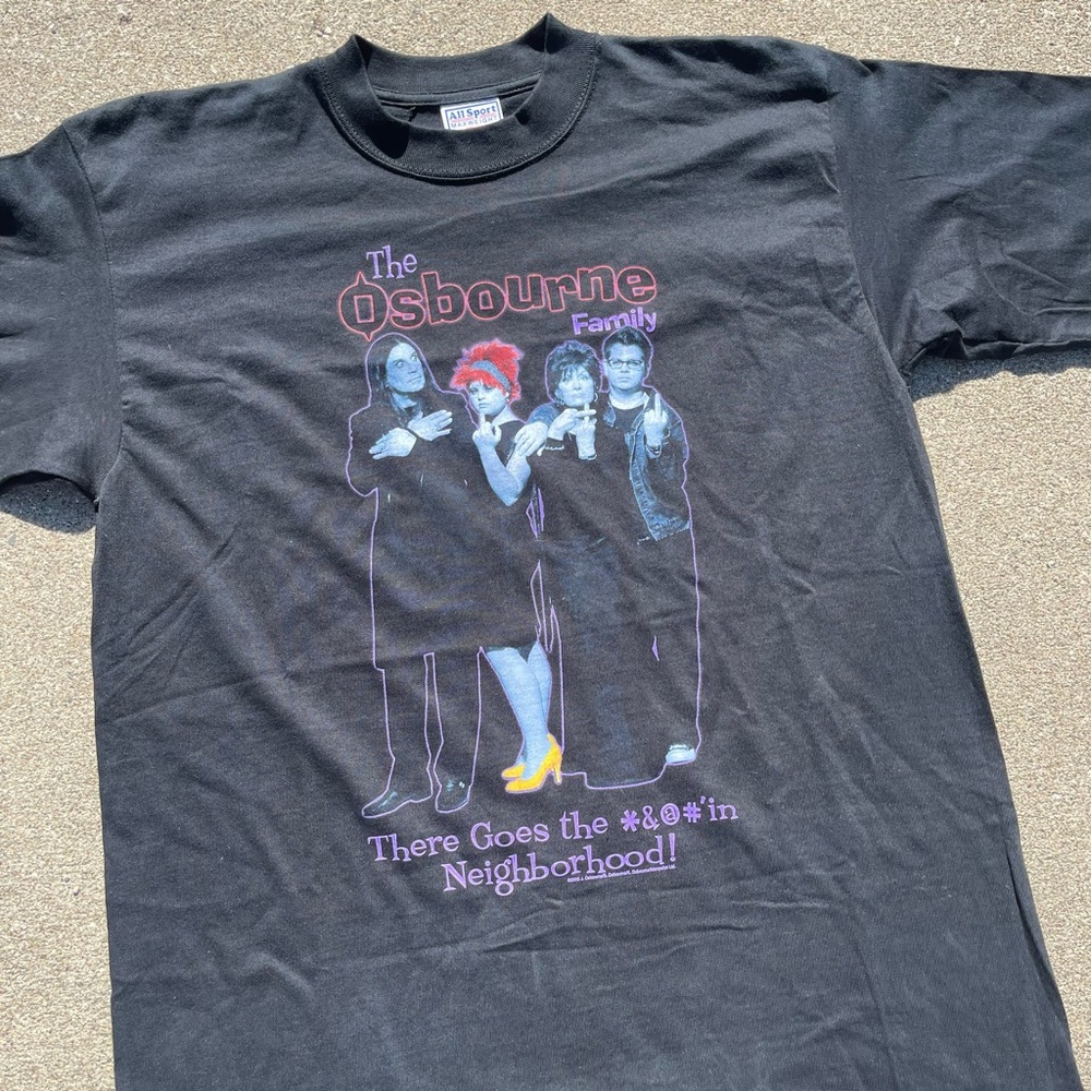 Vintage The Osbourne Family 2002 Promo Graphic T-Shirt NWOT L